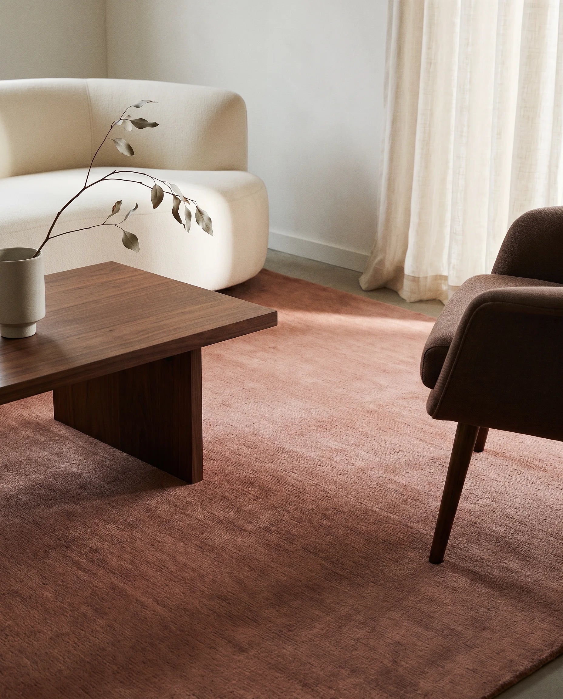 Rug Solid Coral