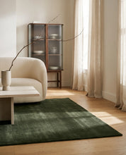 Rug Solid Forest Green