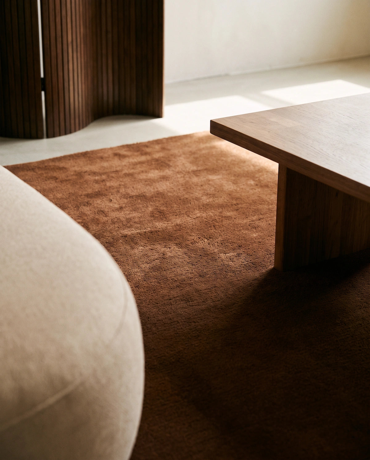 Rug Solid Rust