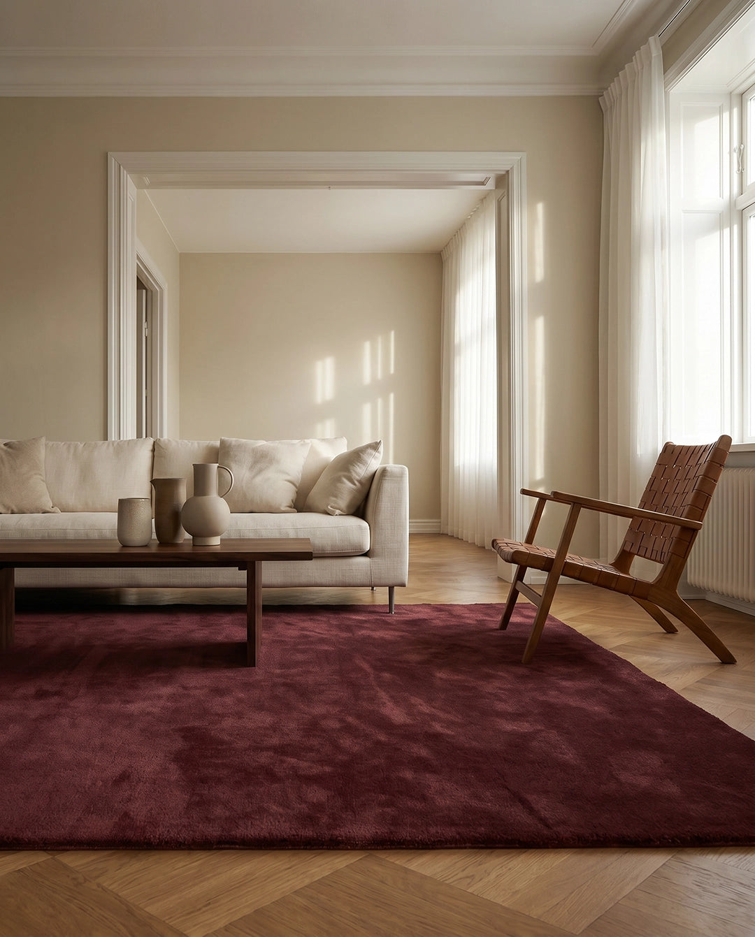 Matta Solid Burgundy