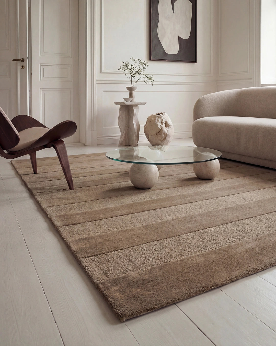 Matta Stripe Boucle Brun