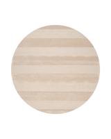 Måttanpassad Matta Stripe Boucle Beige Rund
