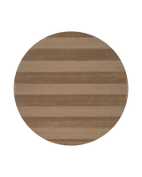 Måttanpassad Matta Stripe Boucle Brun Rund