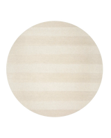 Maßgefertigter runder Teppich Stripe Bouclé Ivory