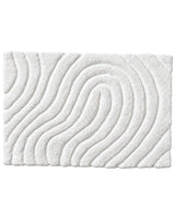 Bath Mat Swirl White