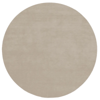 Maßgefertigter Teppich Solid Beige Rund