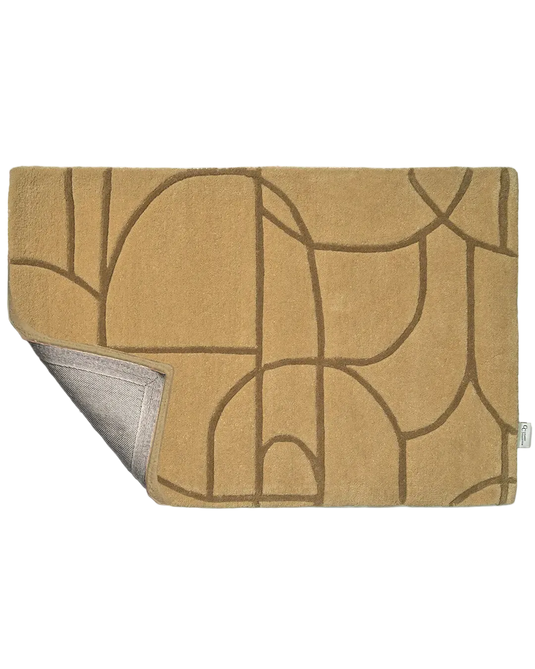 Dörrmatta Modern Abstract Mustard