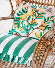 Kuddfodral Botanical Orange Vit