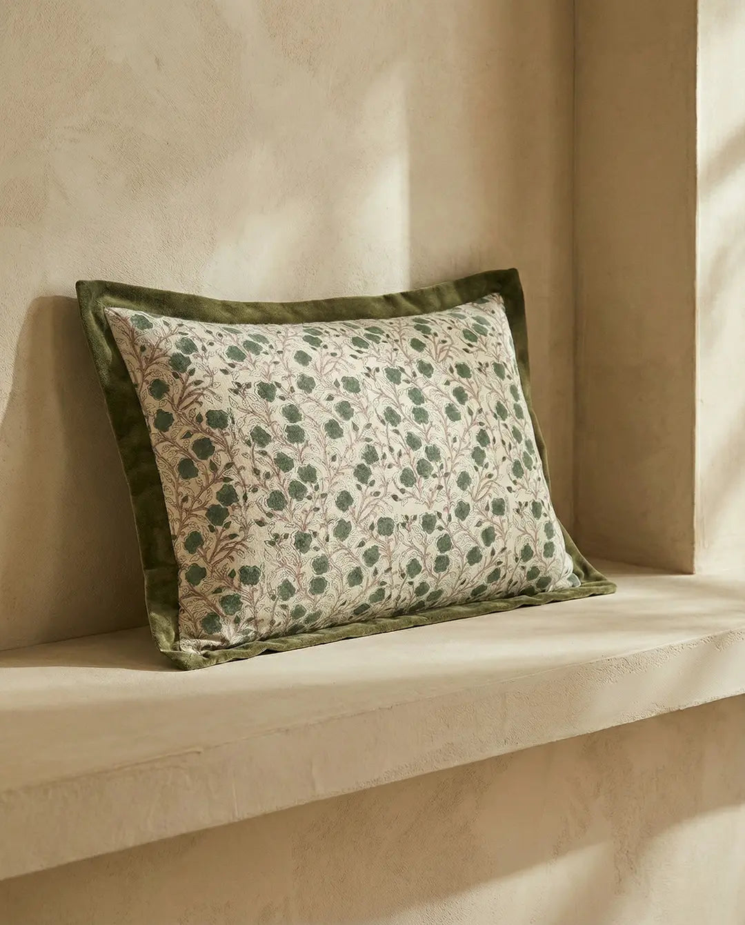 Kuddfodral  Daisy Grön