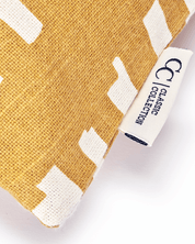 Kuddfodral Ikat Block Ockra