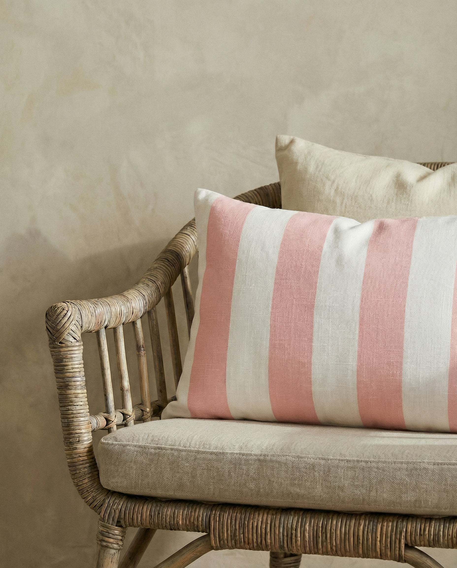 Kissenbezug Striped Rosa
