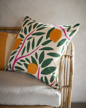 Kuddfodral Sunny Citrus Grön