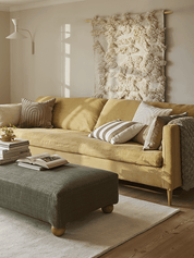 Kuddfodral Striped Beige