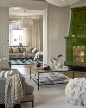 Måttanpassad Matta Stripe Boucle Ivory