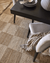 Måttanpassad Matta Jute Squares Natural