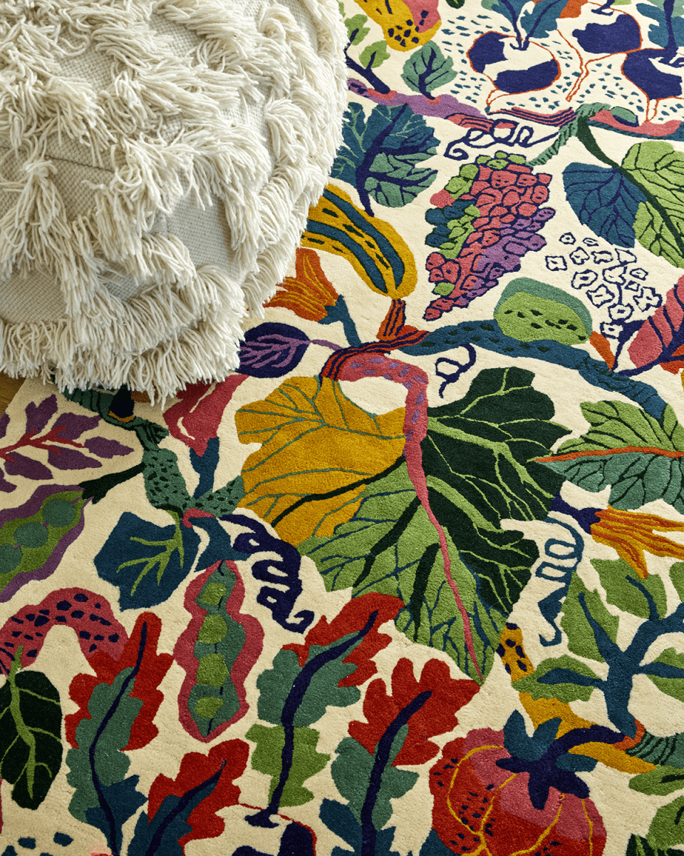 Måttanpassad Matta Heritage Garden Cream Multi