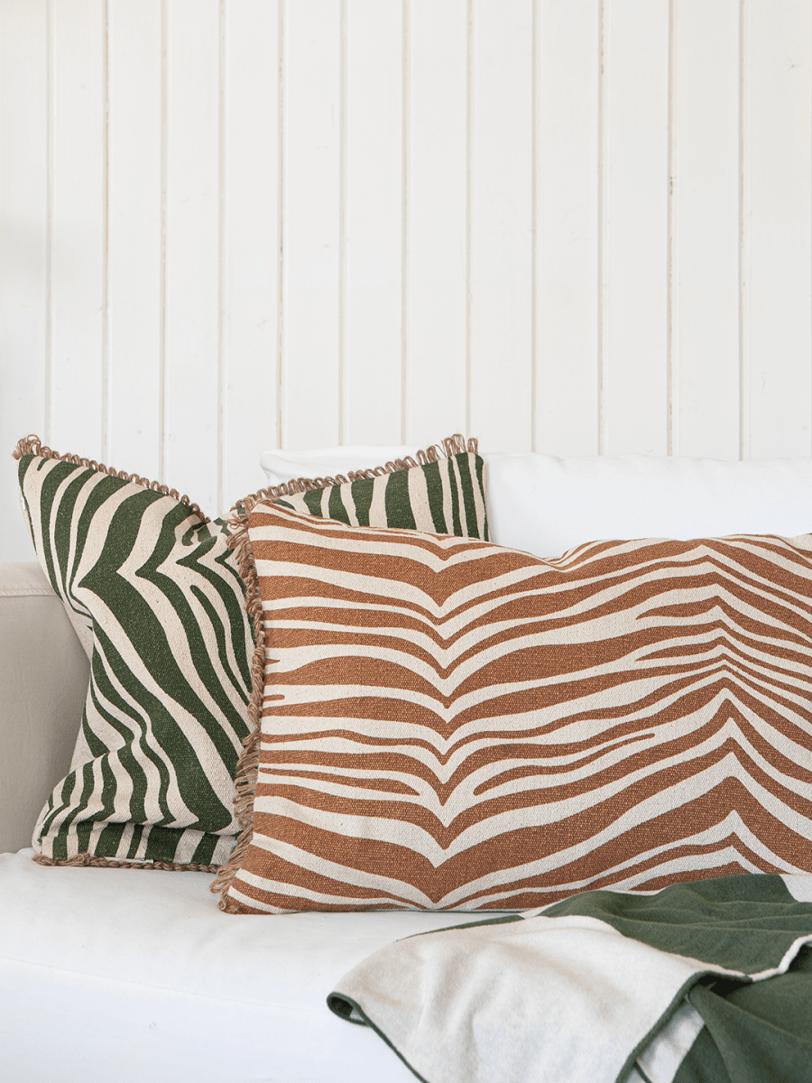 Kudde Zebra Glazed Ginger