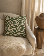 Kissen Zebra Grün