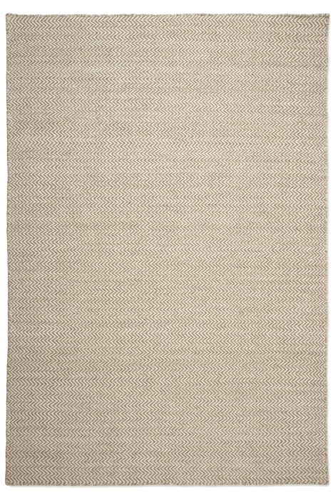 Måttanpassad Matta Herringbone Vit/Natur