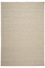 Maßgefertigter Teppich Herringbone Weiß/Natural