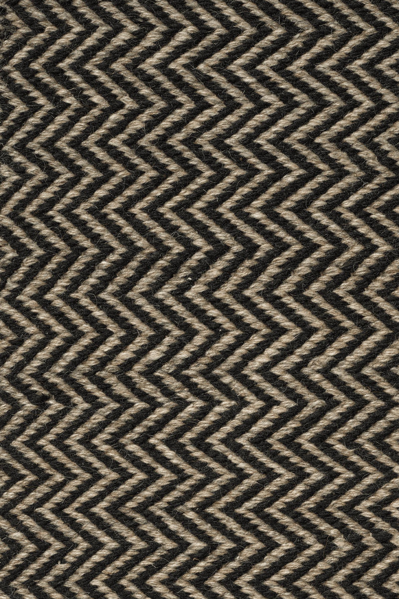 Måttanpassad Matta Herringbone Svart/Natur