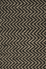 Måttanpassad Matta Herringbone Svart/Natur