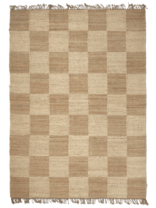 Måttanpassad Matta Jute Squares Natural
