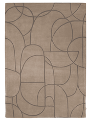 Måttanpassad Matta Modern Abstract Beige