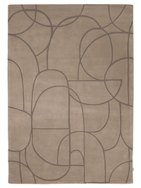 Matta Modern Abstract Beige - 170x230 cm