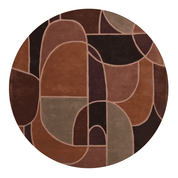 Modern Abstract Multi Rust Round