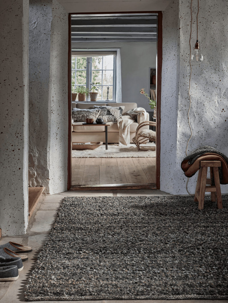 Gångmatta Merino Grey Melange