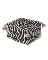 Puff Zebra Svart/Vit
