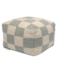 Puff Square Grå/Natur - 50x50x35 cm