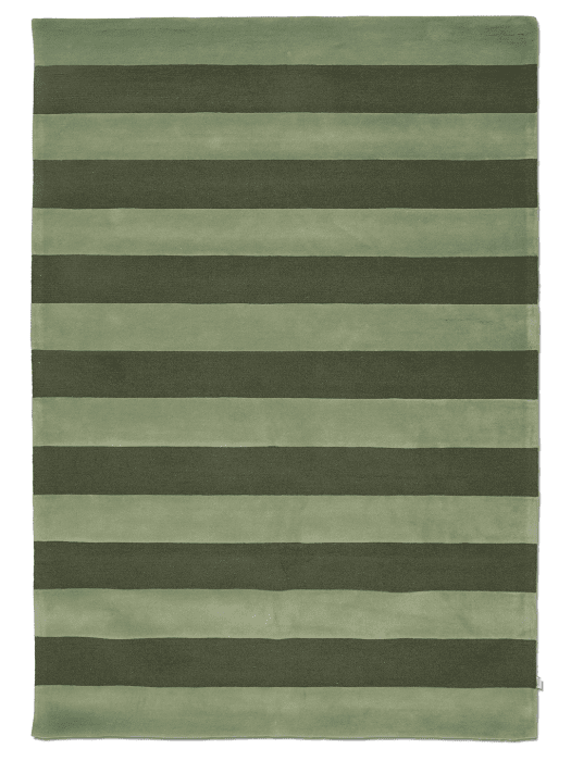 Måttanpassad Matta Stripe Boucle Grön