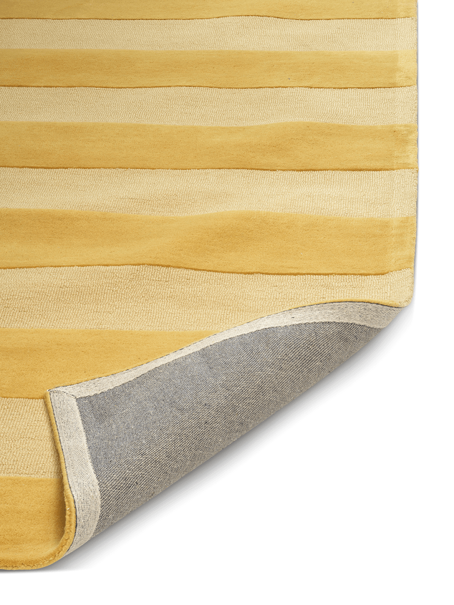 Maßgefertigter Teppich Stripe Boucle Gelb