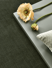 Måttanpassad Matta Solid Rund Skogsgrön