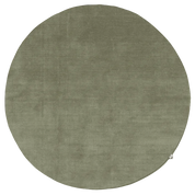 Måttanpassad Matta Solid Rund Grön