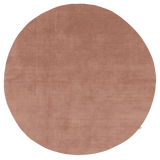 Måttanpassad Matta Solid Pink Rund