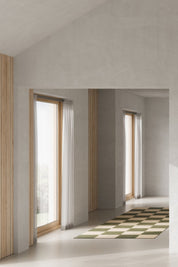 Gångmatta Square Skogsgrön/Natur