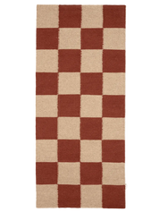 Gångmatta Square Terracotta/Natur