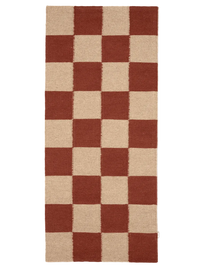 Gångmatta Square Terracotta/Natur - 80x200 cm