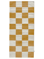 Gångmatta Square Vit/Gul