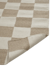 Gångmatta Square Vit/Natur