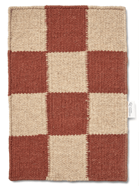 Teppichmuster Square Terrakotta/Natural - 30 x 45 cm