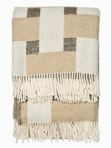 Pläd Weave Beige
