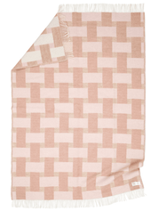 Pläd Weave Rosa