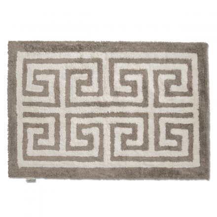 Bath mat Entrance 60x90 Simply taupe/White Classic Collection