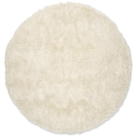 Måttanpassad Matta Cloudy Naturvit Rund