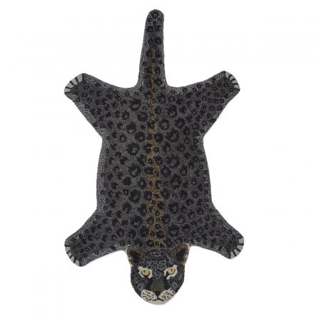 Kinderzimmerteppiche Leopard Schwarz 90x150cm