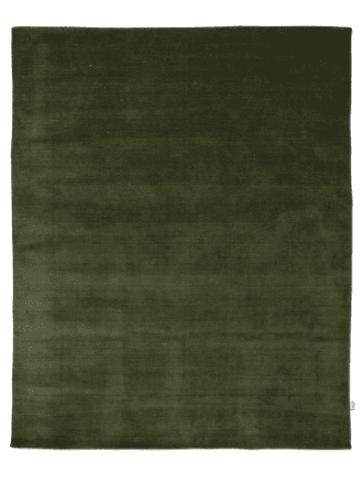 Maßgefertigter Teppich Solid Waldgrün